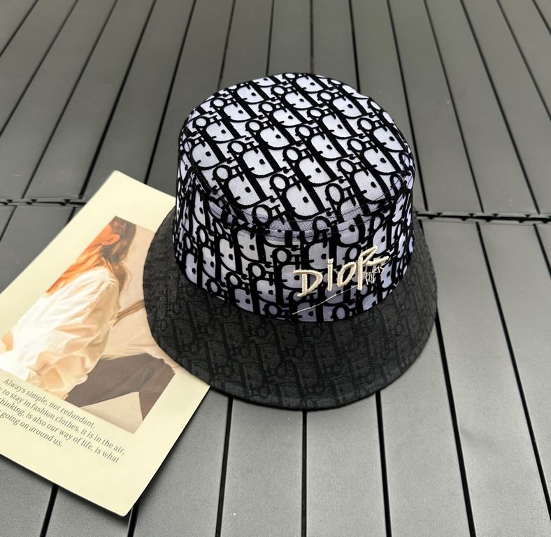 Dior DIOR2021 spring and summer new LOGO fisherman's hat is very temperamental!Pure handmade Arts and crafts Fan, with the effect of soft and comfortable, super thin!