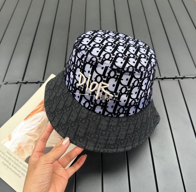 Dior DIOR2021 spring and summer new LOGO fisherman's hat is very temperamental!Pure handmade Arts and crafts Fan, with the effect of soft and comfortable, super thin!