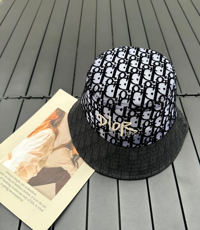 Dior DIOR2021 spring and summer new LOGO fisherman's hat is very temperamental!Pure handmade Arts and crafts Fan, with the effect of soft and comfortable, super thin!