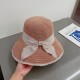 Dior Dior summer new raffia straw hat, haute couture, foldable, handmade crocheted, easy to carry on trips, head circumference 57cm