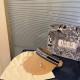 with dust bag [DIOR Dior] 2023 summer new small fragrance wind popping sun hat hollow cap, the big name shipment, super convenient! Good ride! Out on the street must