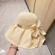 with dust bag [Dior Dior] 2023 spring and summer models of simple large-brimmed bow fisherman's hat, the big models are super good with the big brands, hurry to get it!