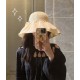 with dust bag [Dior Dior] 2023 spring and summer models of simple large-brimmed bow fisherman's hat, the big models are super good with the big brands, hurry to get it!