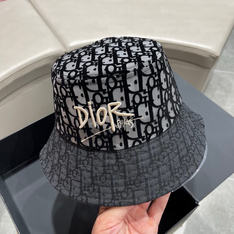 [DIOR Dior] 2023 summer new counter men and women models sunshade fisherman's hat, the big name shipment, super convenient! Good ride! Out on the street must have