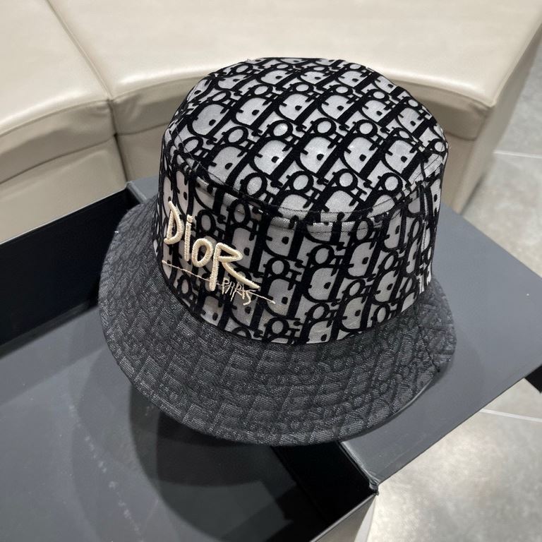 [DIOR Dior] 2023 summer new counter men and women models sunshade fisherman's hat, the big name shipment, super convenient! Good ride! Out on the street must have