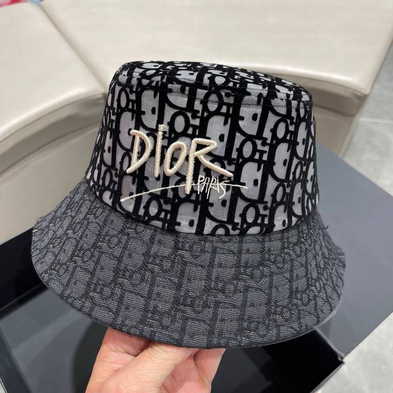 [DIOR Dior] 2023 summer new counter men and women models sunshade fisherman's hat, the big name shipment, super convenient! Good ride! Out on the street must have