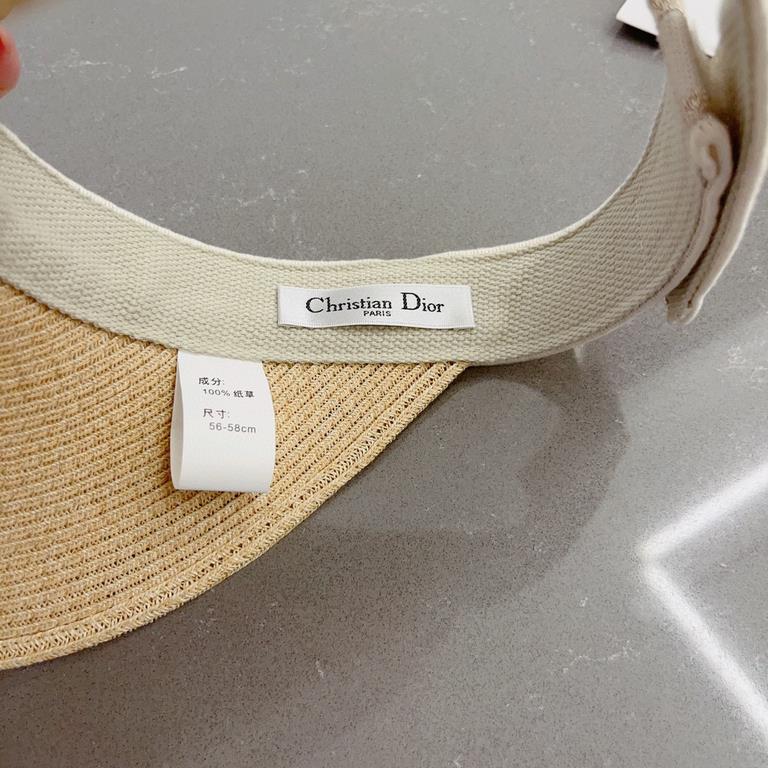 Dior Dior New Straw Hat, Sun Shade Hair Band.