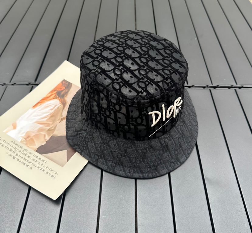 Dior DIOR2021 spring and summer new LOGO fisherman's hat is very temperamental!Pure handmade Arts and crafts Fan, with the effect of soft and comfortable, super thin!