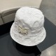 Dior DIOR 2023 spring and summer new French casual fashion, beach net red carding classic models temperament women's large hat edge UV fisherman's hat can be stowed sunscreen