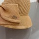 Dior Dior straw hat, celebrity style sun hat, made of fine straw, foldable, head circumference 57cm