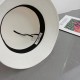 Dior Dior new straw hat, celebrity style bowler hat, head circumference 57cm