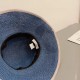 Dior Dior summer new raffia straw hat, haute couture, foldable, handmade crocheted, easy to carry on trips, head circumference 57cm