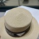 Dior Dior new straw hat, sun hat, flat cap, head circumference 57cm