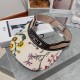 Dior Dior   D family new old flower webbing embroidery letters floral hollow cap. Sun hat duck tongue cap landscape painting, summer outing must-have