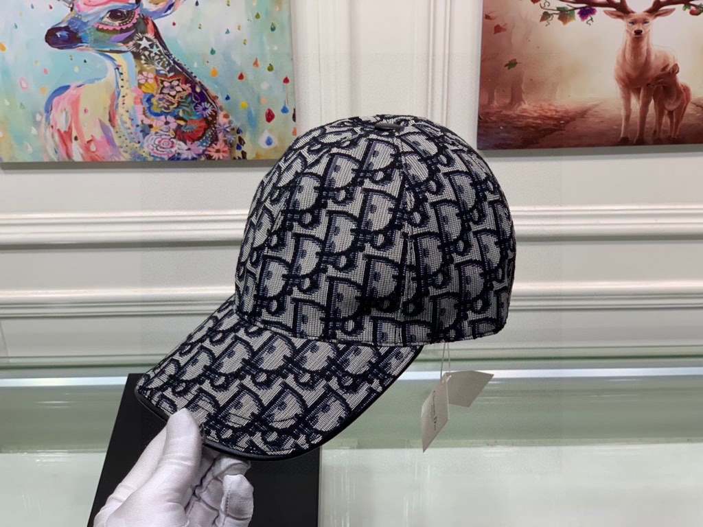 Dior baseball cap, Dior old flowerWith box cloth bag, Dior (Dior) new original single baseball cap, Dior old flower, retro flavor, counter out-of-stock popular, 11 open mold customized, original canvas material   head la