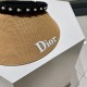 [DIOR Dior] 2023 new explosive counter synchronized sun hat hollow cap, super convenient! Good ride! Out on the street must have