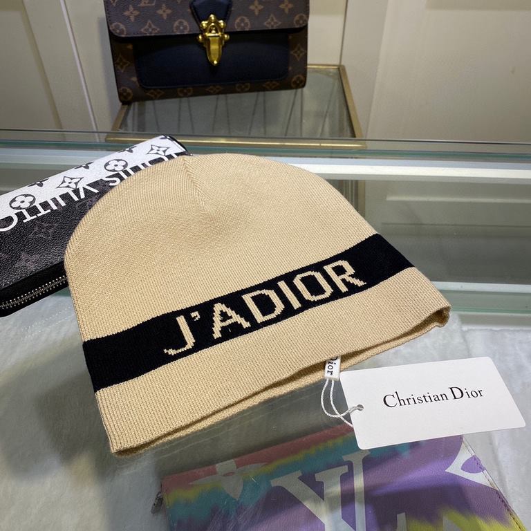 With dust bagDIOR Dior original single hat official website new love] [love] wool cashmere double-sided hat    positive and negative are the same Oh! Warm and stylish, simple and generous, more fashionable high-end atmos