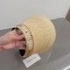 ￥Dior Dior Wheat Straw Sunhat, Hairband, Adjustable, High Quality