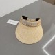 ￥Dior Dior Wheat Straw Sunhat, Hairband, Adjustable, High Quality