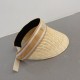 ￥Dior Dior Wheat Straw Sunhat, Hairband, Adjustable, High Quality