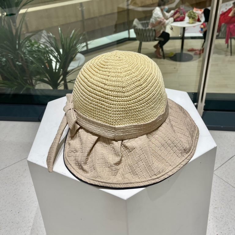 DIOR Dior vinyl sun hat women's UV shielding face show face small large brim beach fisherman hat foldable sun hat