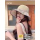 DIOR Dior vinyl sun hat women's UV shielding face show face small large brim beach fisherman hat foldable sun hat