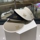 [DIOR Dior] pop-up counter synchronization counter models sun hat hollow cap, super convenient! Good ride! Out on the street must have