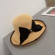 Dior Dior straw hat, foldable sun hat, celebrity temperament model, multi-color Head circumference 57cm