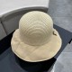 DIOR Dior 2023 fisherman's hat new sun hat sunscreen UV large brim hollow cover face show face small sun hat summer