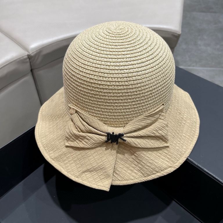 DIOR Dior 2023 fisherman's hat new sun hat sunscreen UV large brim hollow cover face show face small sun hat summer