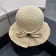 DIOR Dior 2023 fisherman's hat new sun hat sunscreen UV large brim hollow cover face show face small sun hat summer