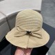 DIOR Dior 2023 fisherman's hat new sun hat sunscreen UV large brim hollow cover face show face small sun hat summer