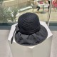 DIOR Dior vinyl sun hat women's UV shielding face show face small large brim beach fisherman hat foldable sun hat