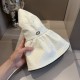 ￥Dior Dior 2024 spring and summer new sun hat, UV protection design, shell edge design, foldable, head circumference 57cm