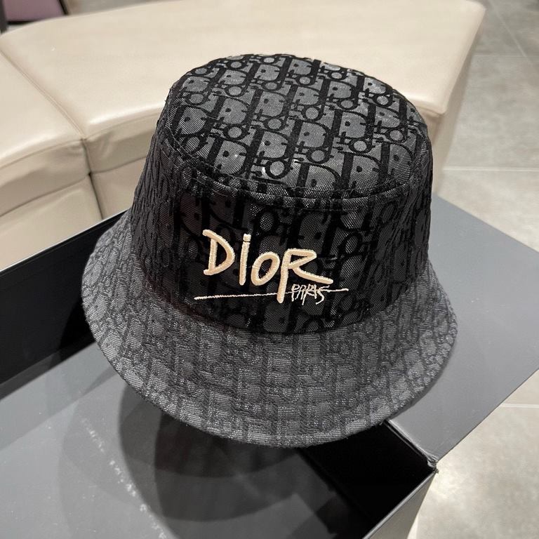 [DIOR Dior] 2023 summer new counter men and women models sunshade fisherman's hat, the big name shipment, super convenient! Good ride! Out on the street must have