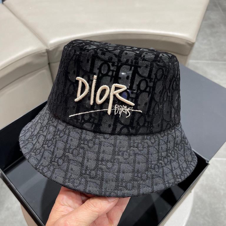 [DIOR Dior] 2023 summer new counter men and women models sunshade fisherman's hat, the big name shipment, super convenient! Good ride! Out on the street must have