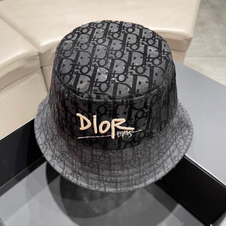 [DIOR Dior] 2023 summer new counter men and women models sunshade fisherman's hat, the big name shipment, super convenient! Good ride! Out on the street must have