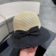 DIOR Dior 2023 fisherman's hat new sun hat sunscreen UV large brim hollow cover face show face small sun hat summer