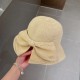 Dior Dior straw hat, celebrity style sun hat, made of fine straw, foldable, head circumference 57cm