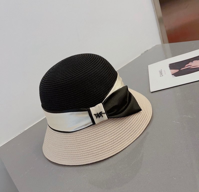 ￥Dior Dior 23 summer new straw hat, high-end imported materials, color blocking design, head circumference 57cm