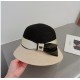 ￥Dior Dior 23 summer new straw hat, high-end imported materials, color blocking design, head circumference 57cm