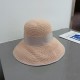 Dior Dior summer new raffia straw hat, haute couture, foldable, handmade crocheted, easy to carry on trips, head circumference 57cm