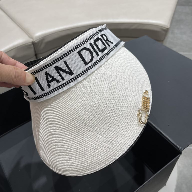 [DIOR Dior] 2023 spring and summer new explosive models counter synchronization counter models sun hat hollow cap, super convenient! Good ride! Out on the street must have