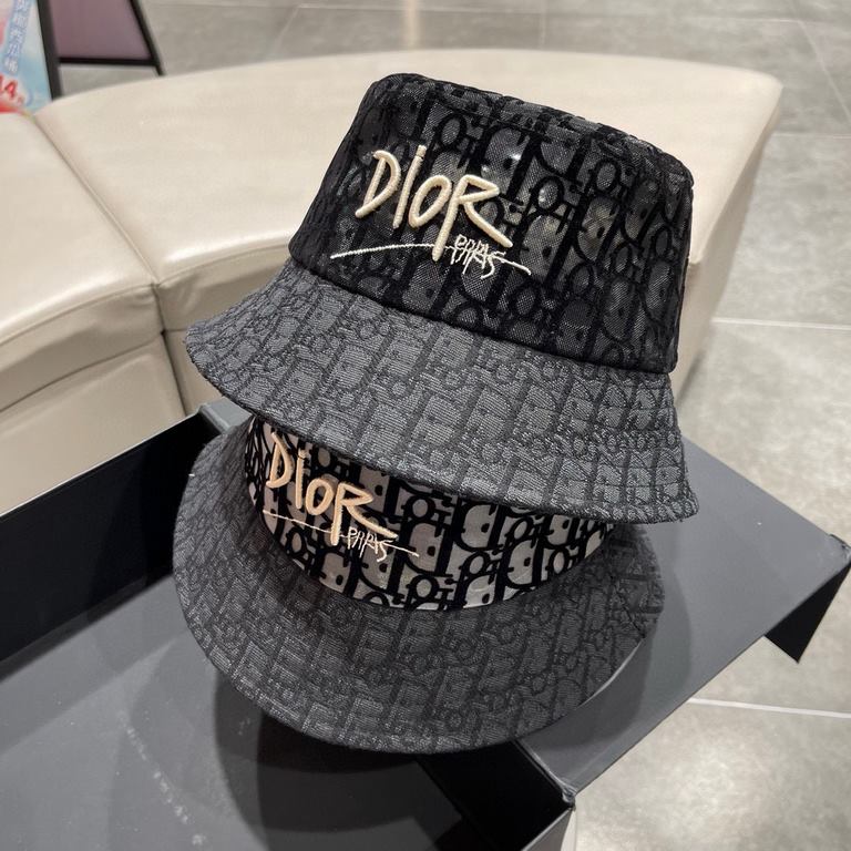 [DIOR Dior] 2023 summer new counter men and women models sunshade fisherman's hat, the big name shipment, super convenient! Good ride! Out on the street must have