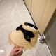 with dust bag [Dior Dior] 2023 new raffia pop sun hat hollow cap, big name shipment, super convenient! Good ride! Out on the street must