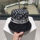 Dior Dior counter new comfortable full print floral embroidery hat Korean version of the couple models hundred with the sun shading fisherman hat women's hats