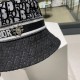 Dior Dior counter new comfortable full print floral embroidery hat Korean version of the couple models hundred with the sun shading fisherman hat women's hats