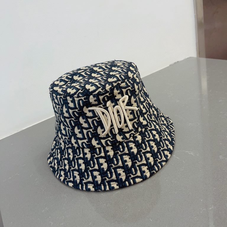 ￥Dior Dior Fisherman's hat, official new, genuine open mold, head circumference 57cm