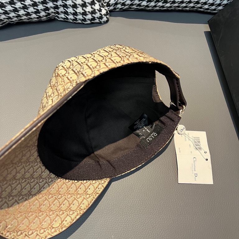 New shipmentsWith box bag, Dior (Dior) new original single baseball cap, Dior old flower, retro flavor, counter out of stock popular, 11 open mold customized, original canvas material   head cowhide, cotton lining, light