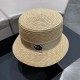 Dior Dior spring and summer new Korean version of the net red pop models straw hat, sun hat, beach sun hat cap, celebrity style, with webbing